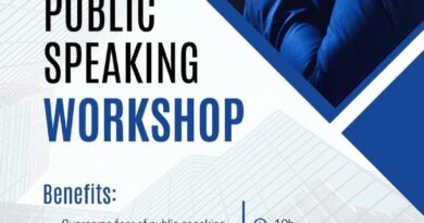 Public speaking workshop