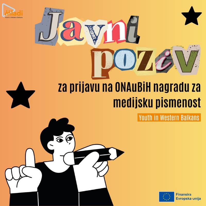 Javni poziv za ONAuBiH nagradu za medijsku pismenost mladih