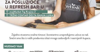 reFresh bar zapošljava