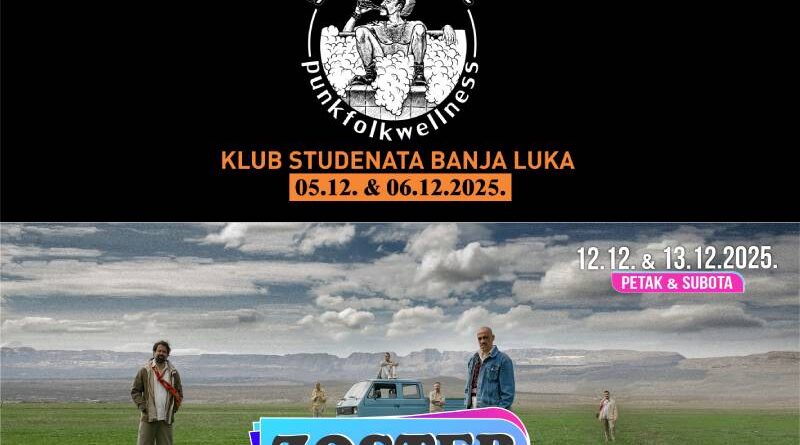 Brkovi i Zoster u Klubu studenata Banjaluka – decembar u znaku dobre muzike!