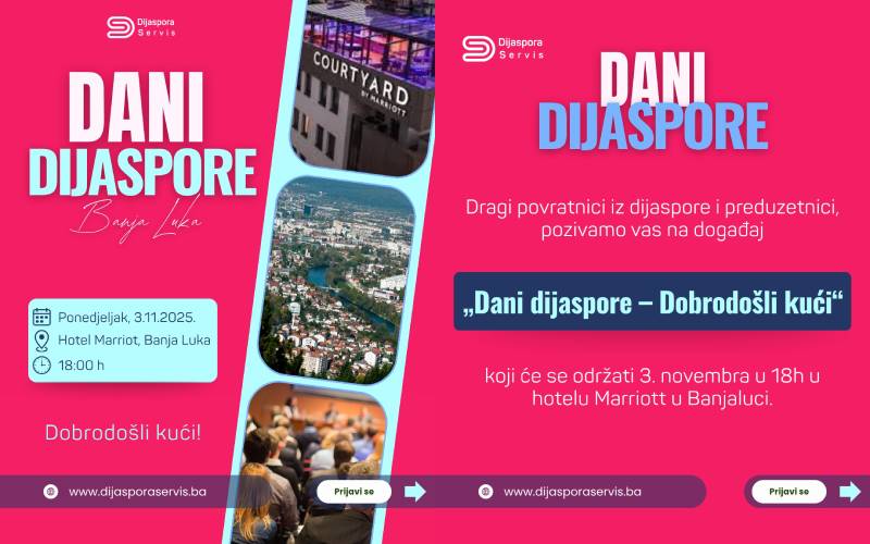 DANI DIJASPORE - DOBRODOŠLI KUĆI