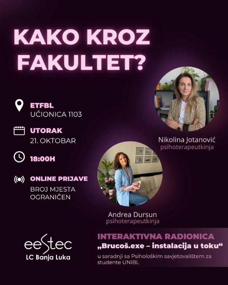 Interaktivna radionica: Kako kroz fakultet?