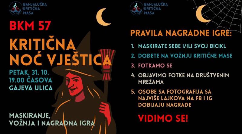 Banjalučka Kritična Masa: Kritična Noć vještica
