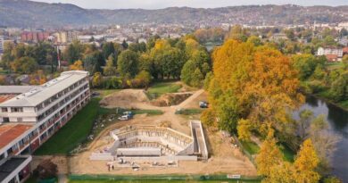 Lokacija kod Pravnog fakulteta u Banjaluci: Amfiteatar poprima obrise