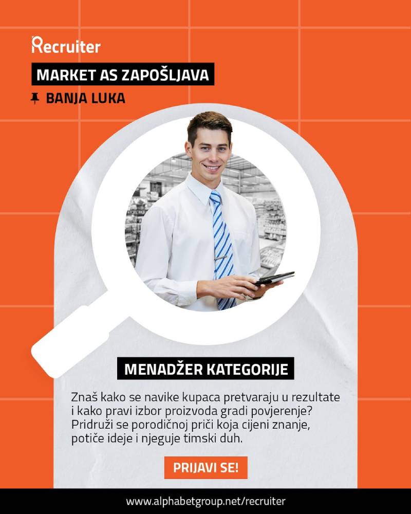 Market AS zapošljava