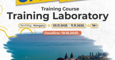 Open Call for Training Course “Training Laboratory” in Révfülöp, Hungary