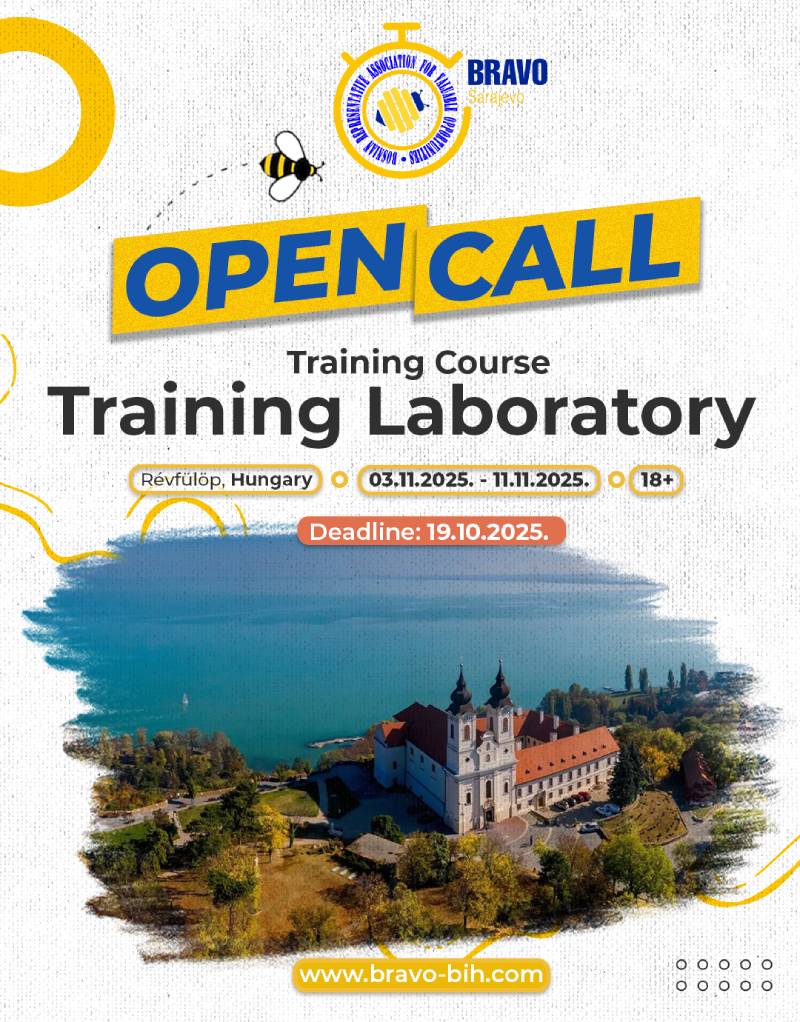 Open Call for Training Course “Training Laboratory” in Révfülöp, Hungary