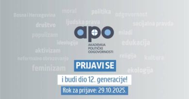 Otvoren je poziv za 12. generaciju Akademije političke odgovornosti!