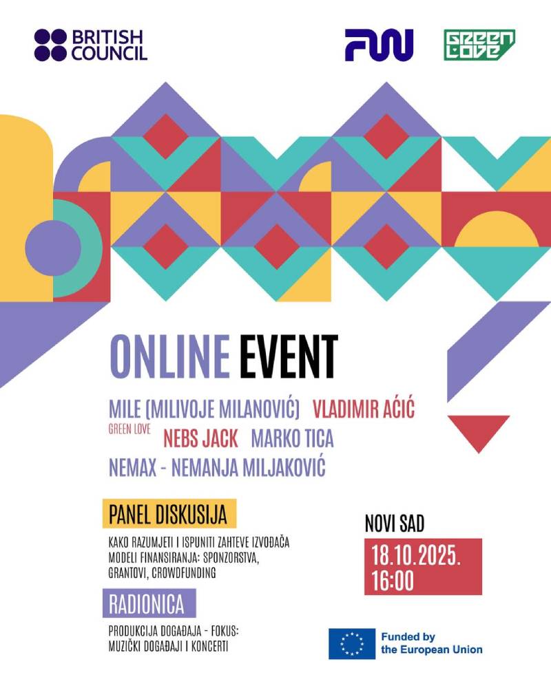 Online radionica posvećena muzici, produkciji i organizaciji događaja