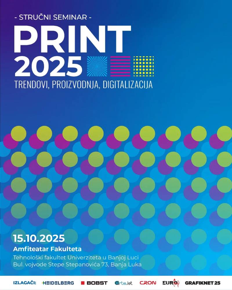 Stručni seminar PRINT 2025 – trendovi, proizvodnja, digitalizacija
