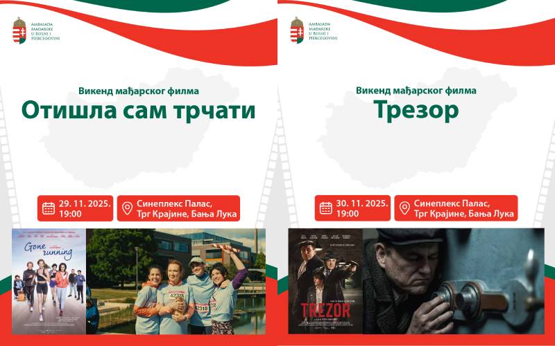 Banjaluka domaćin manifestacije "Vikend mađarskog filma"