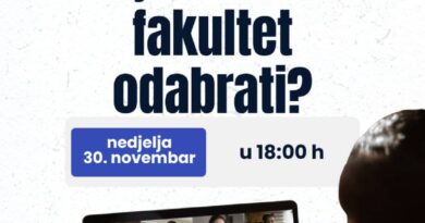 Besplatna online info sesija za maturante: „Koji tehnički fakultet odabrati?”