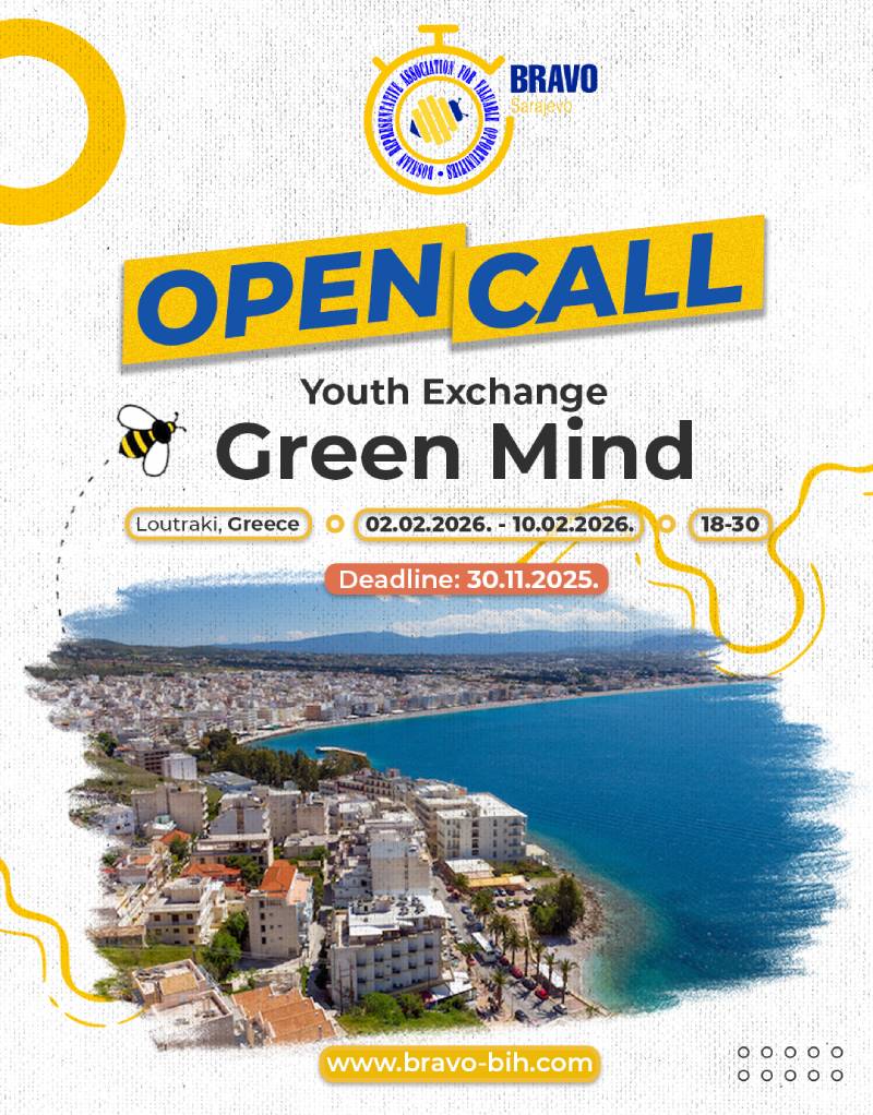 Open Call for Youth Exchange “Green Mind” in Loutraki, Greece