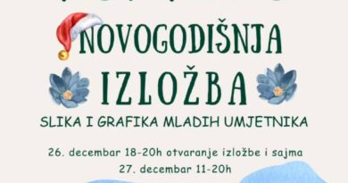 Konkurs: Novogodišnja izložba slika i grafika mladih umjetnika