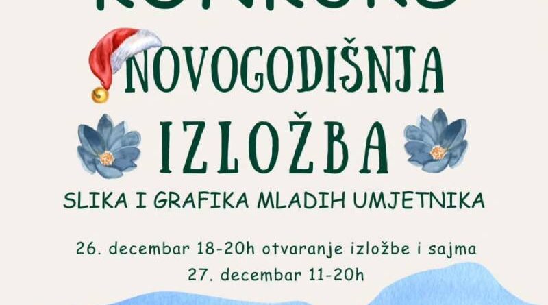 Konkurs: Novogodišnja izložba slika i grafika mladih umjetnika
