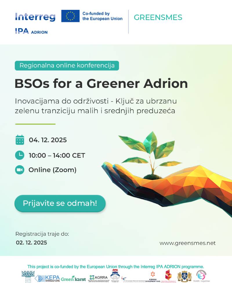 Regionalna online konferencija “BSOs for a Greener Adrion”