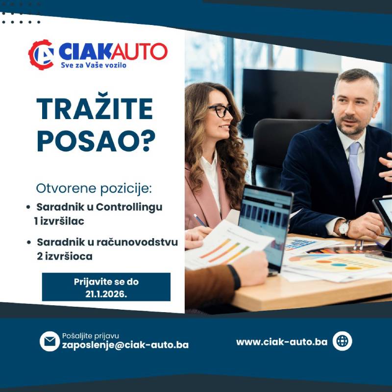 CIAK Auto zapošljava