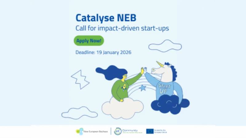 Catalyse NEB – Open Call for Startups 2026