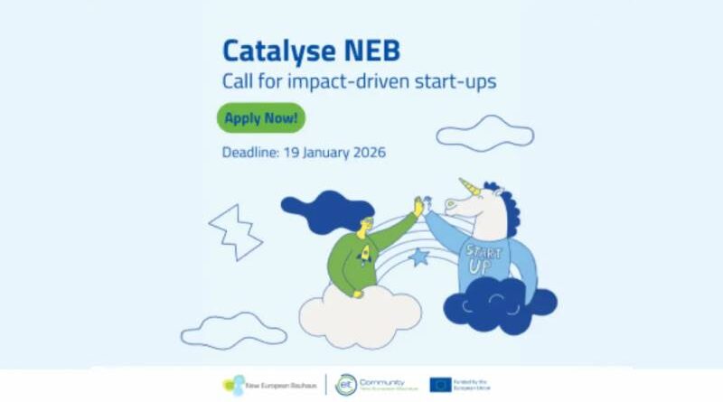 Catalyse NEB – Open Call for Startups 2026