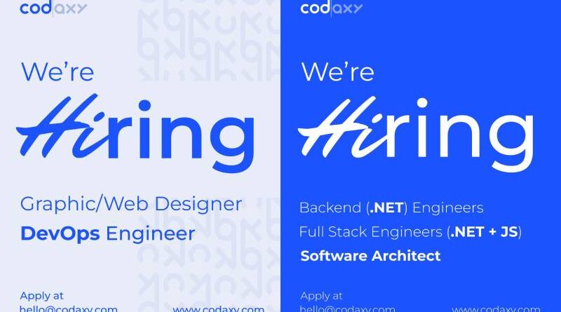Codaxy zapošljava
