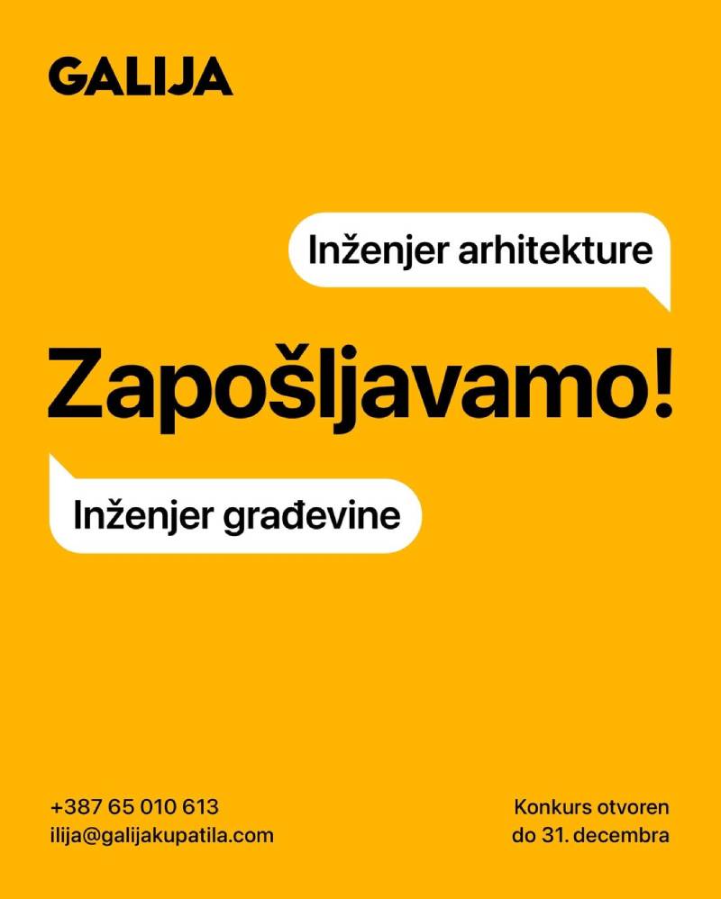 GALlJA zapošljava