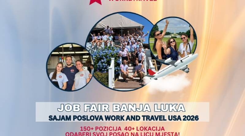 JOB FAIR-SAJAM POSLOVA za Work and Travel USA program 2026