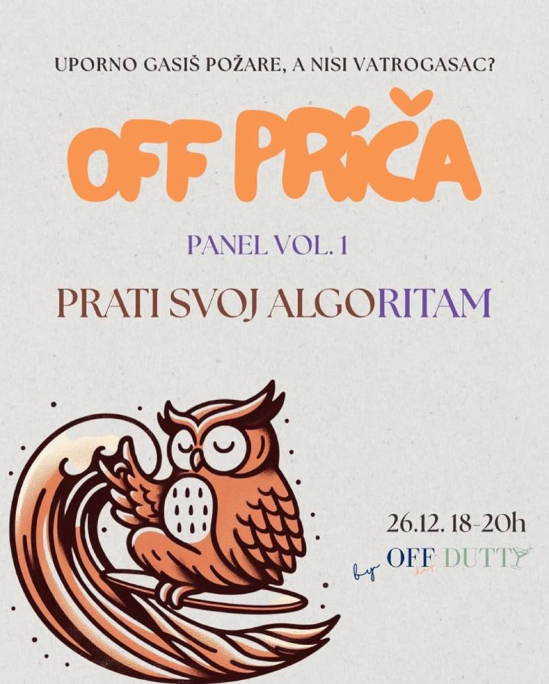 OFF PRIČA panel: Prati svoj algoRITAM