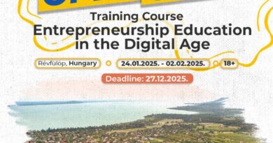 Open Call for Training Course “Entrepreneurship Education in the Digital Age” in RÉVFÜLÖP, HUNGARY