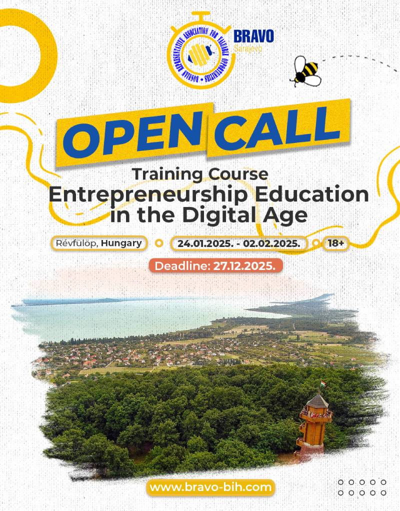 Open Call for Training Course “Entrepreneurship Education in the Digital Age” in RÉVFÜLÖP, HUNGARY