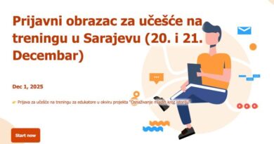 “Osnaživanje mladih kroz istoriju” – Poziv na trening za edukatore i osobe koje rade s mladima