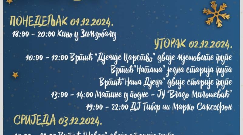 Pogledajte program: „Zimzobal“ donosi sjajan sadržaj ove sedmice