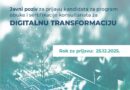 Poziv za konsultante digitalne transformacije