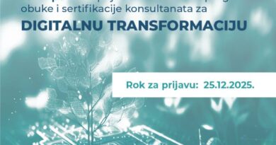 Poziv za konsultante digitalne transformacije