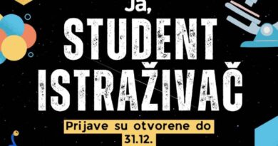 Prijave za ‘’Ja, student istraživač’’ su zvanično otvorene!
