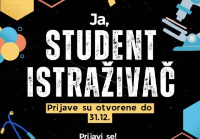 Prijave za ‘’Ja, student istraživač’’ su zvanično otvorene!