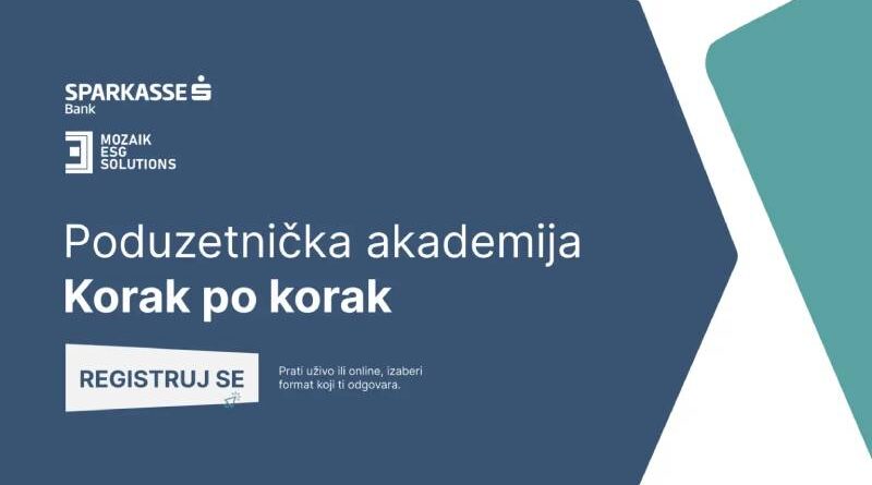 Prijavi se na Poduzetničku akademiju i napravi prvi korak ka rastu svog biznisa!