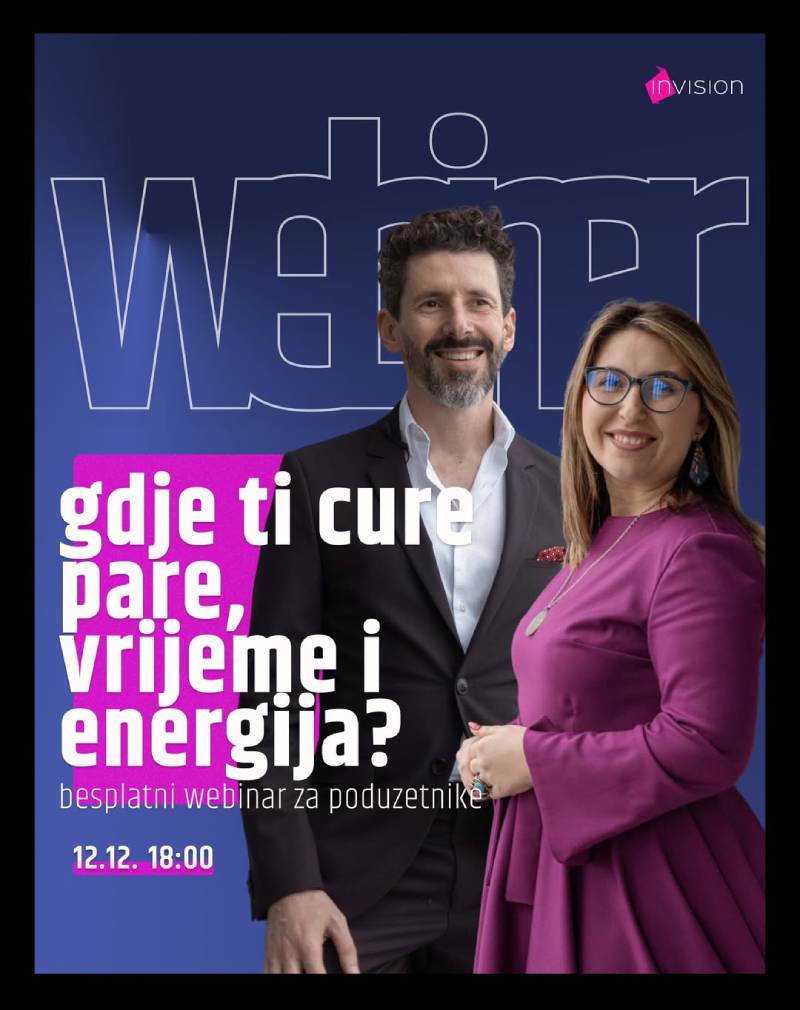 WEBINAR: Gdje ti cure pare, vrijeme i energija?