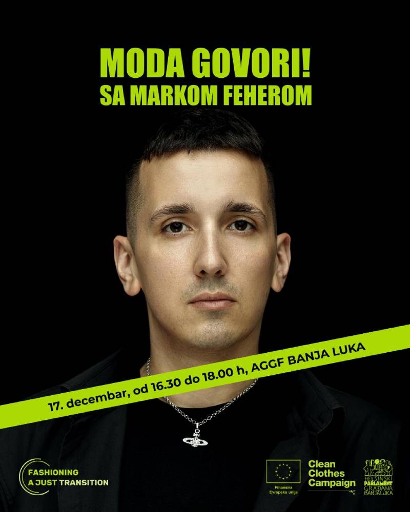 Razgovor „MODA GOVORI !“ sa Markom Feherom 17.decembra u Banjaluci