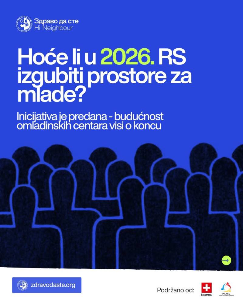 Hoće li u 2026. RS izgubiti prostore za mlade?