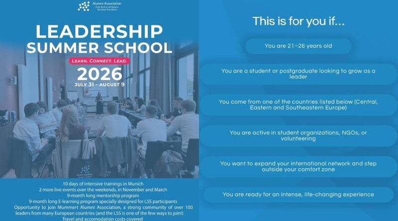 Leadership Summer School 2026