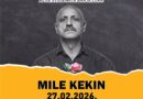 Mile Kekin nastupa u KSB-u 27. februara