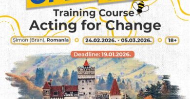 Open Call for Training Course “ACTING FOR CHANGE” in Șimon, Romania