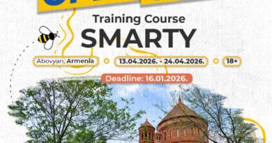 Open Call for Training Course “SMARTY” in Abovyan, Armenia