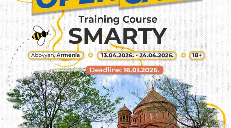 Open Call for Training Course “SMARTY” in Abovyan, Armenia