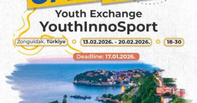 Open Call for Youth Exchange “YouthInnoSport” in Zonguldak, Turkiye
