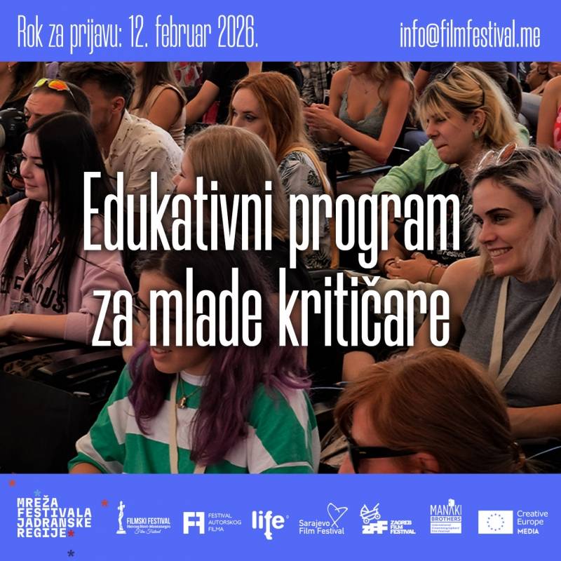 Otvoren poziv za mlade kritičare u okviru Mreže festivala Jadranske regije