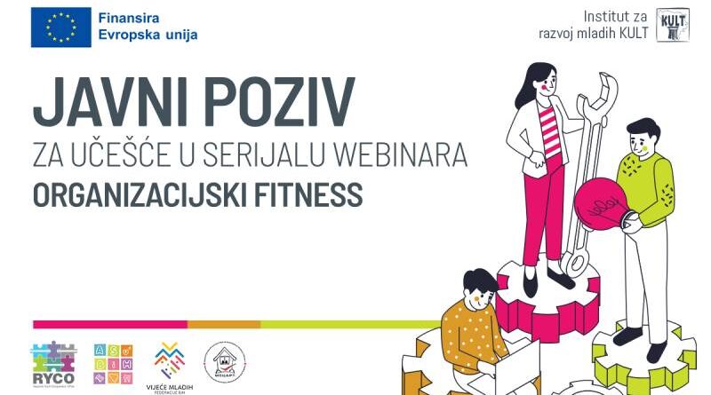 Javni poziv za jačanje kapaciteta omladinskih organizacija: Počinje serijal webinara “Organizacijski fitness”