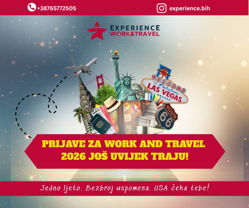 Poziv za mlade za putovanje i rad u Americi (Work and Travel USA 2026)