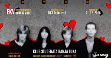Veče posvećeno EKV-u: „Deca iz vode“ i Žika Todorović u KSB-u 21. februara