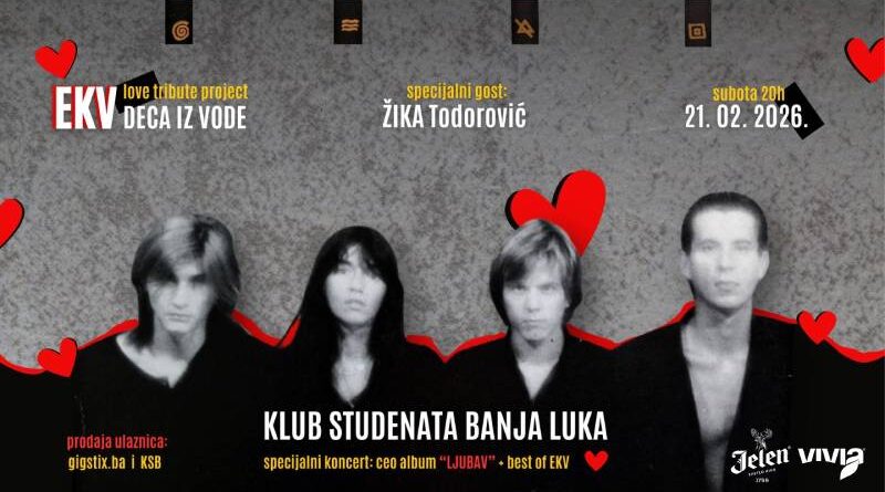 Veče posvećeno EKV-u: „Deca iz vode“ i Žika Todorović u KSB-u 21. februara